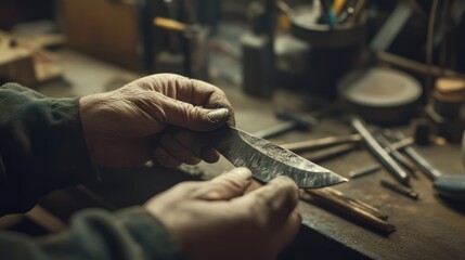 photo of knife making in small industry