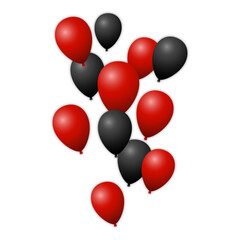 Red And Black Black Friday Balloon Decoration