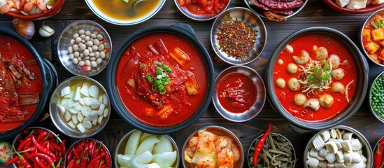 Korea Traditional Food Red Spicy