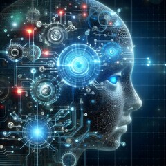 Obraz premium Inteligência Artificial