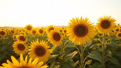 Obraz premium sunflower field in summer