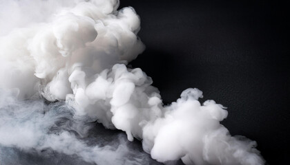 Video of cloudy smoke of electronic cigarette