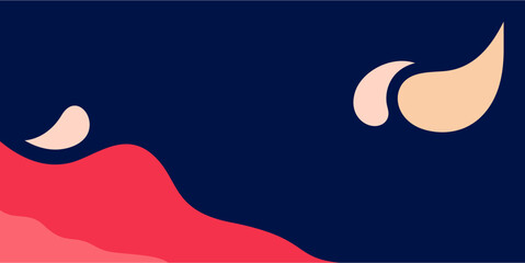 illustration of a fluidity in pink color and added with a blue background