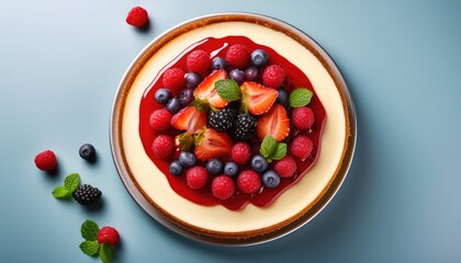 Fresh berry cheesecake