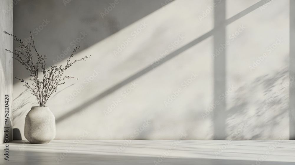 Poster soft gradient of light grays transitioning to a subtle off-white, creating a minimalist and elegant 