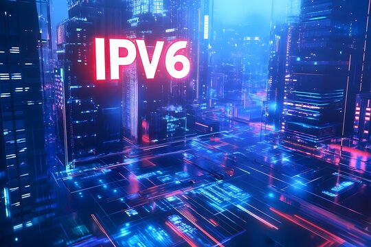 Visually Compelling Digital Artwork Illustrates the Future of Cloud Computing with IPv6 Networking