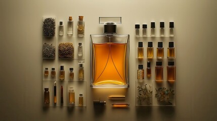 Artisan Fragrance Crafting, Explore the intricate process of creating perfumes, essential oils, blending techniques, layering scents from base to top notes, immersive and detailed guide