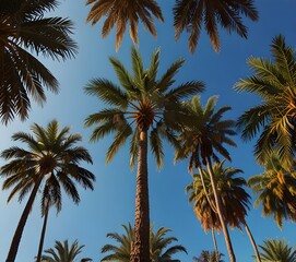 Obraz premium Palms. ai gegerate 