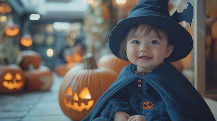 ハロウィン衣装の赤ちゃん