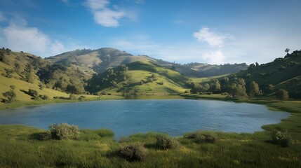 lake in the mountains