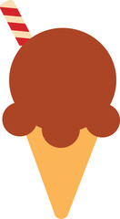 Classic chocolate cone, simply elegant.