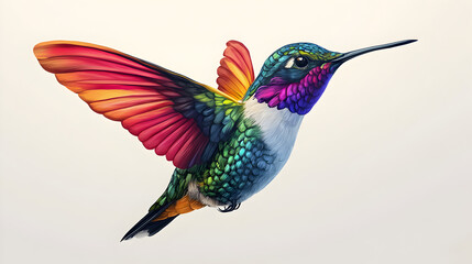 hummingbird in flight