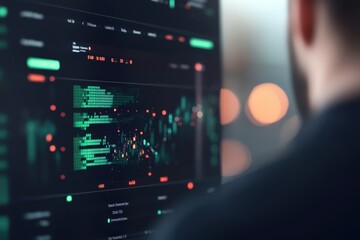 Fototapeta premium AI-Powered Analytics Dashboard Transforming Complex Data into Clear Insights and Visuals