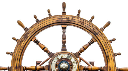 Steering wheel of a ship on transparent background © PNG Kingdom 