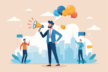 Communication or PR, Public Relations manager to communicate company information and media, announce sales or promotion concept