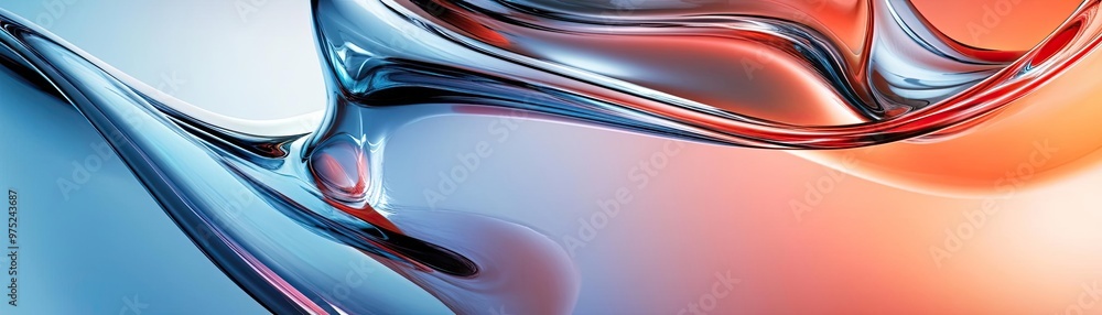 Poster A vibrant abstract background showcasing flowing blue and red textures that evoke movement and fluidity in design.