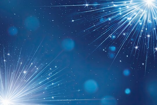 Shimmering Blue Gradient Art Canvas with Sparkling Brilliance