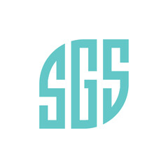 letter sgs monogram logo design template