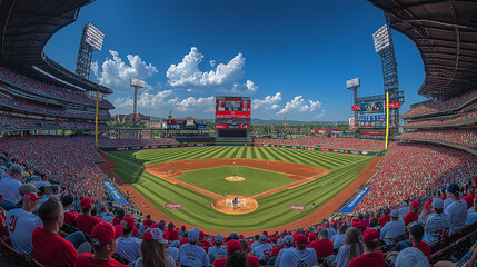 Obraz premium 野球観戦