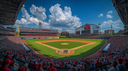 Obraz premium 野球観戦