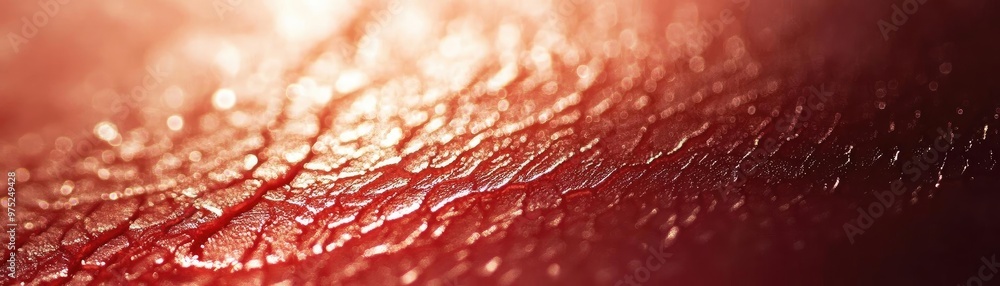 Poster close-up view of textured skin with intricate details, showcasing the unique patterns and natural co