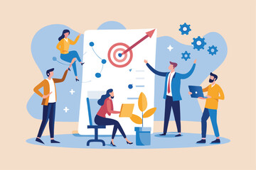 Strategic planning, plan to overcome difficulty or obstacle to reach goal or target, team brainstorm or competitor analysis