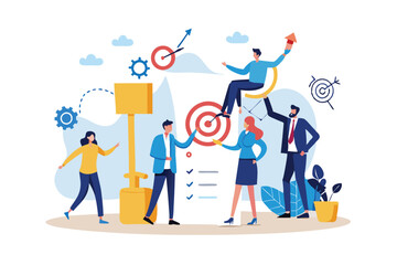 Strategic planning, plan to overcome difficulty or obstacle to reach goal or target, team brainstorm or competitor analysis