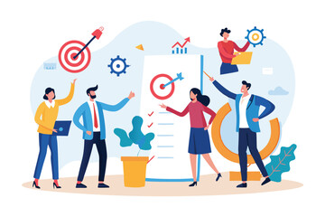 Strategic planning, plan to overcome difficulty or obstacle to reach goal or target, team brainstorm or competitor analysis