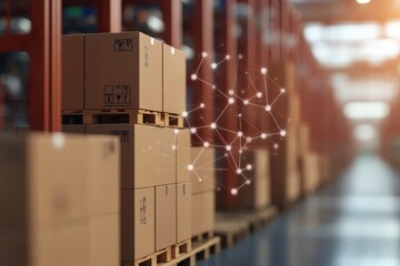 Innovative Logistics Mapping Highlighting the Distribution of Packages in a Warehouse Environment