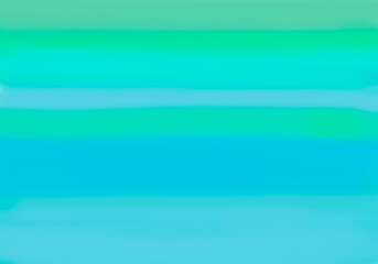 Blue and green background. Abstract illustration. Coloured lines with turquoise, blue and green. Minimal painting with a blue gradient. Beautiful decoration with a dynamic illustration. 