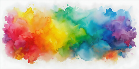 Watercolor abstract painting with vibrant colors and soft edges, watercolor, abstract, painting, colorful, vibrant, art, artistic