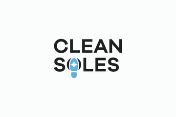 clean soles with O clean logo design template