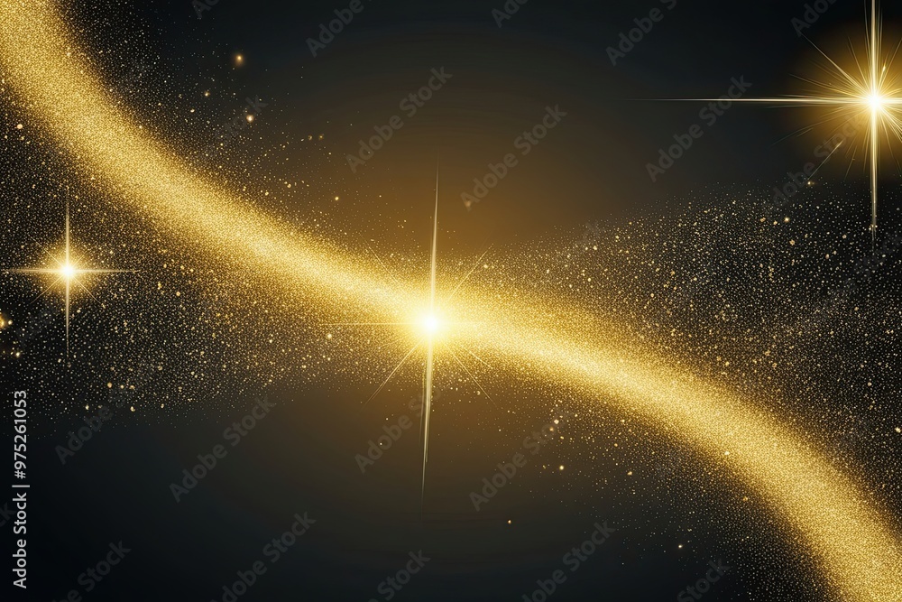 Poster radiant gold gradient glow on dark obsidian background with sparkling noise texture