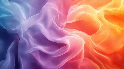 Fototapeta premium a vibrant, colorful piece of abstract art featuring a fluffy,