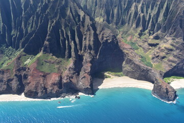 Island Coastline Cliffs