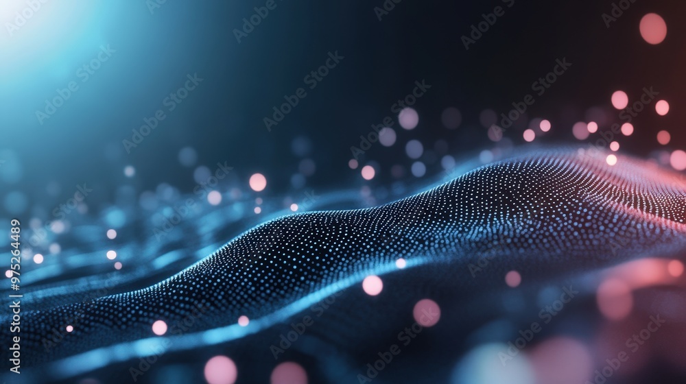 Aufkleber experience the future: holographic visuals create a wave of colorful digital interactions