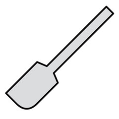 ゴムベラと呼ばれる調理道具のイラスト