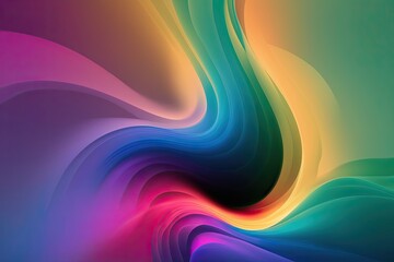 Vibrant 4K Abstract Rainbow Gradient Background with Subtle Noise Texture