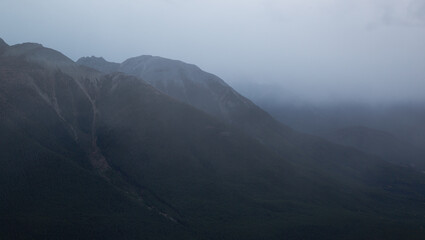 fog in the mountains