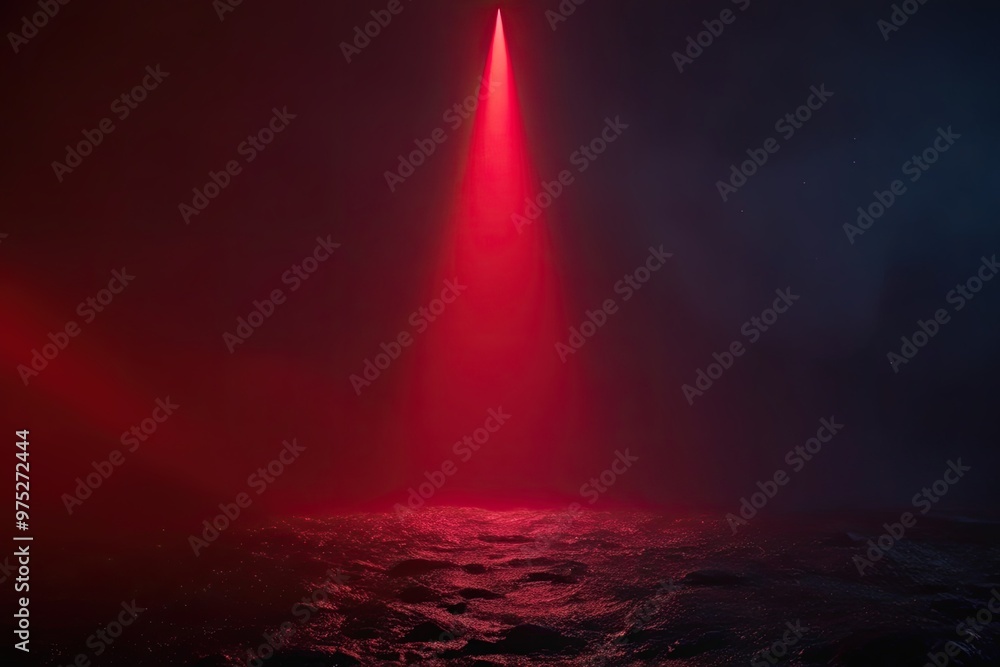 Poster vibrant ruby light red gradient canvas on dark mysterious background