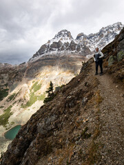 Obraz premium hiker in the mountains