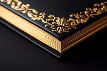 Personalized photo album with embossed cover, precious memories, 3D illustration