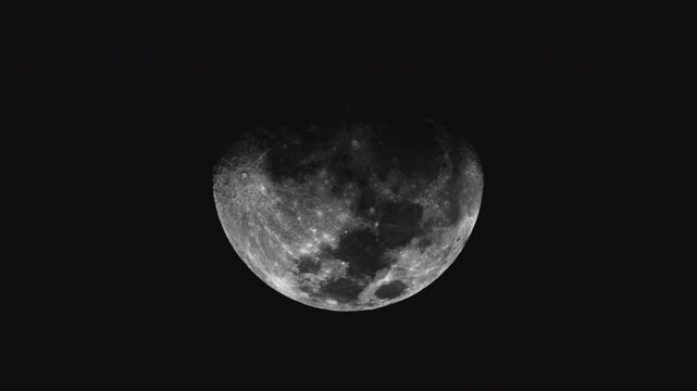 Moon through telescope