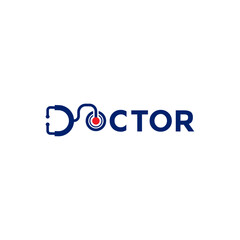 Doctor word mark Logo Design. Suitable for your business
