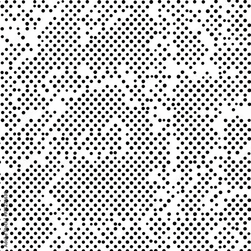 Poster black and white halftone pattern on an all-white background. the texture is a delicate, very small d