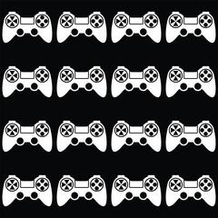video games silhouette pattern 2