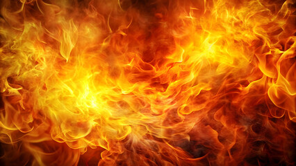 Abstract flame background with fiery orange and yellow hues, depicting heat, danger, and explosive energy, feuer, flame