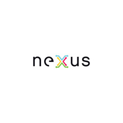 modern nexus with letter X logo design