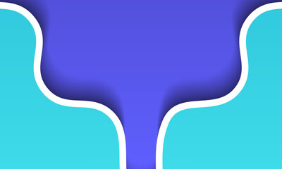 horizontal blue banners with 3D abstract background with blue paper cut waves. Contrast colors. blue background. blue gradient vector illustration. lines background. waves background. presentations

