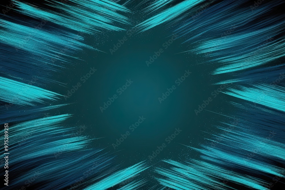 Poster dark cyan illuminated brushstroke gradient texture background for website header design